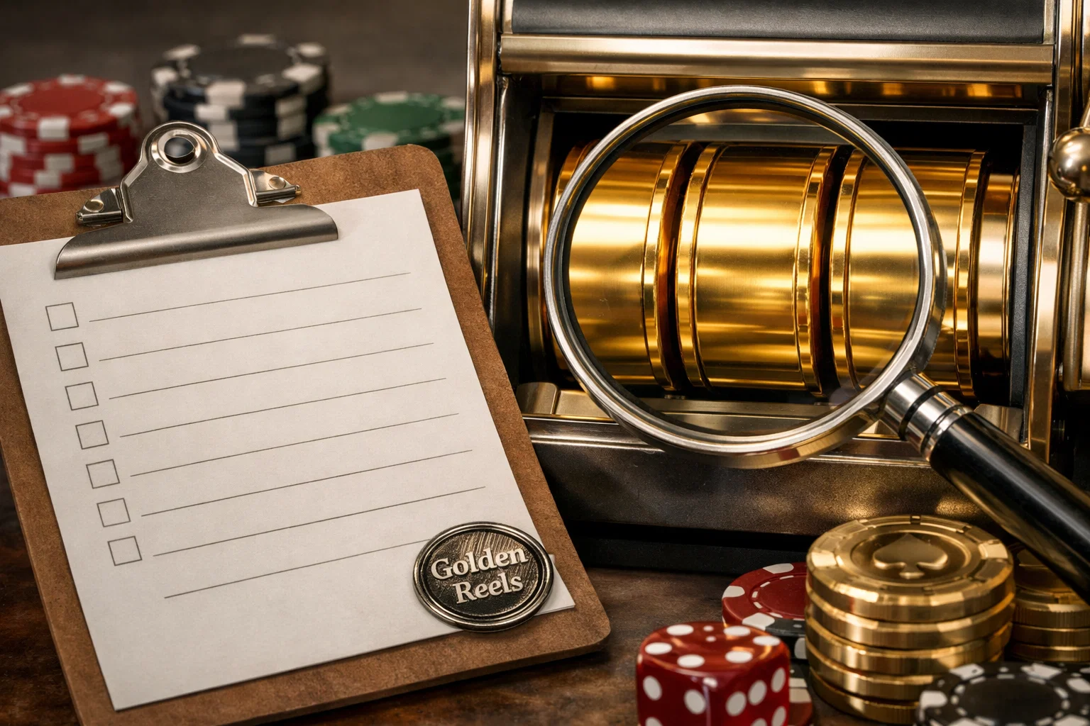 Friendly Golden Reels casino character.